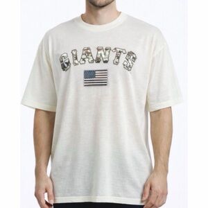 (NWOT) SF GIANTS • Cream Camo Logo Short-Sleeve Crewneck Tee, XL